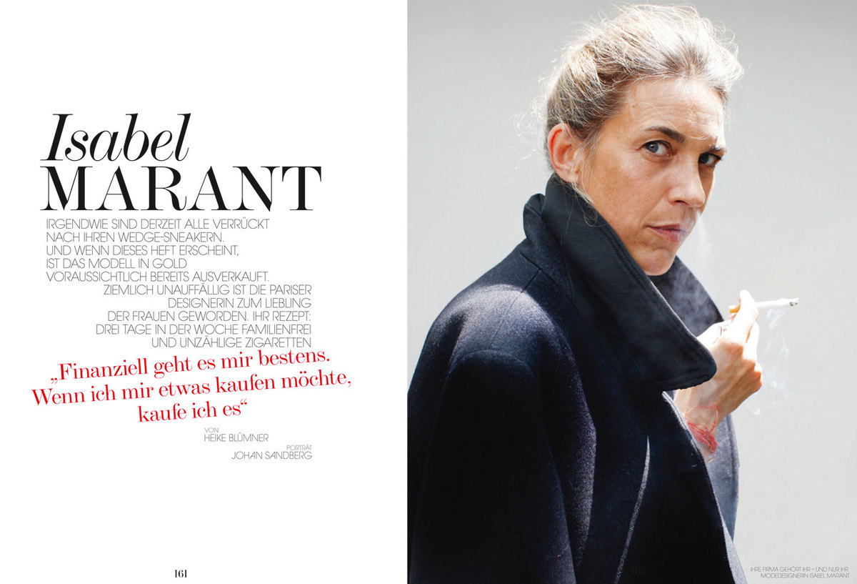 LUNDLUND : Interview Germany - Isabel Marant LUNDLUND : Interview Germany - Isabel Marant