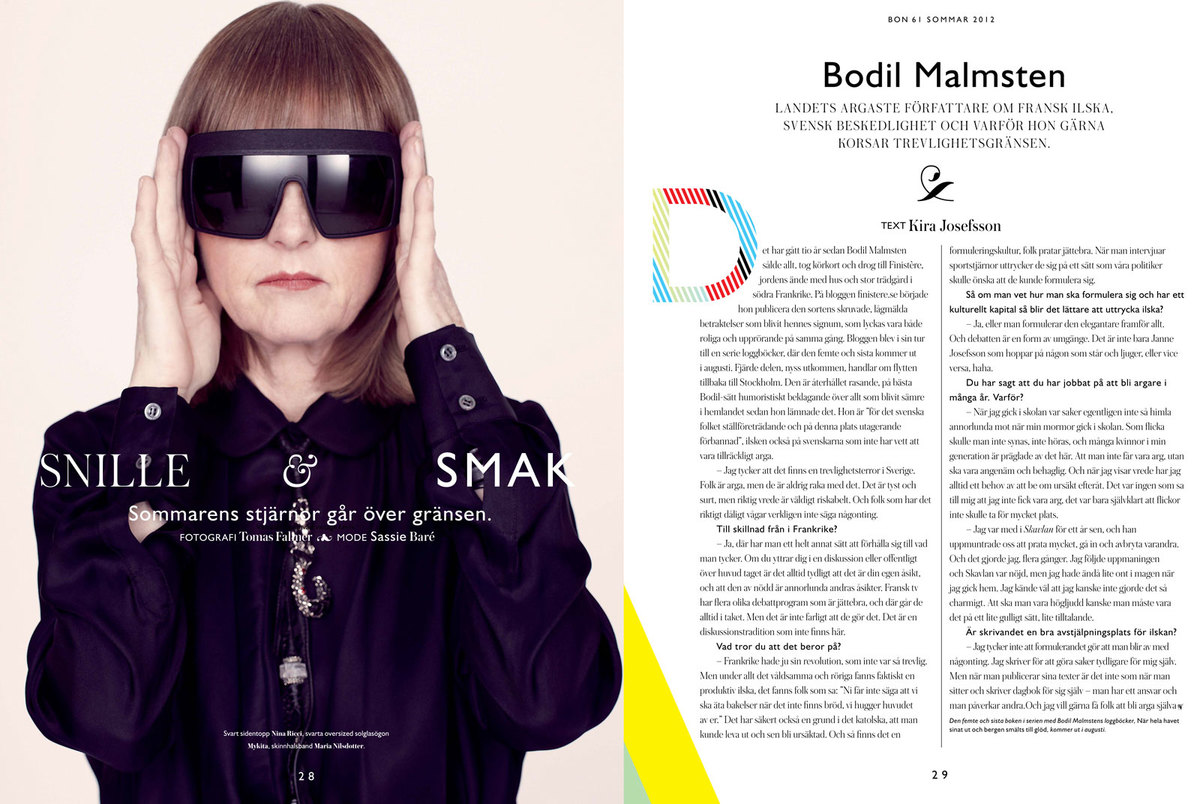 LUNDLUND : Bon Magazine - Bodil Malmsten LUNDLUND : Bon Magazine - Bodil Malmsten