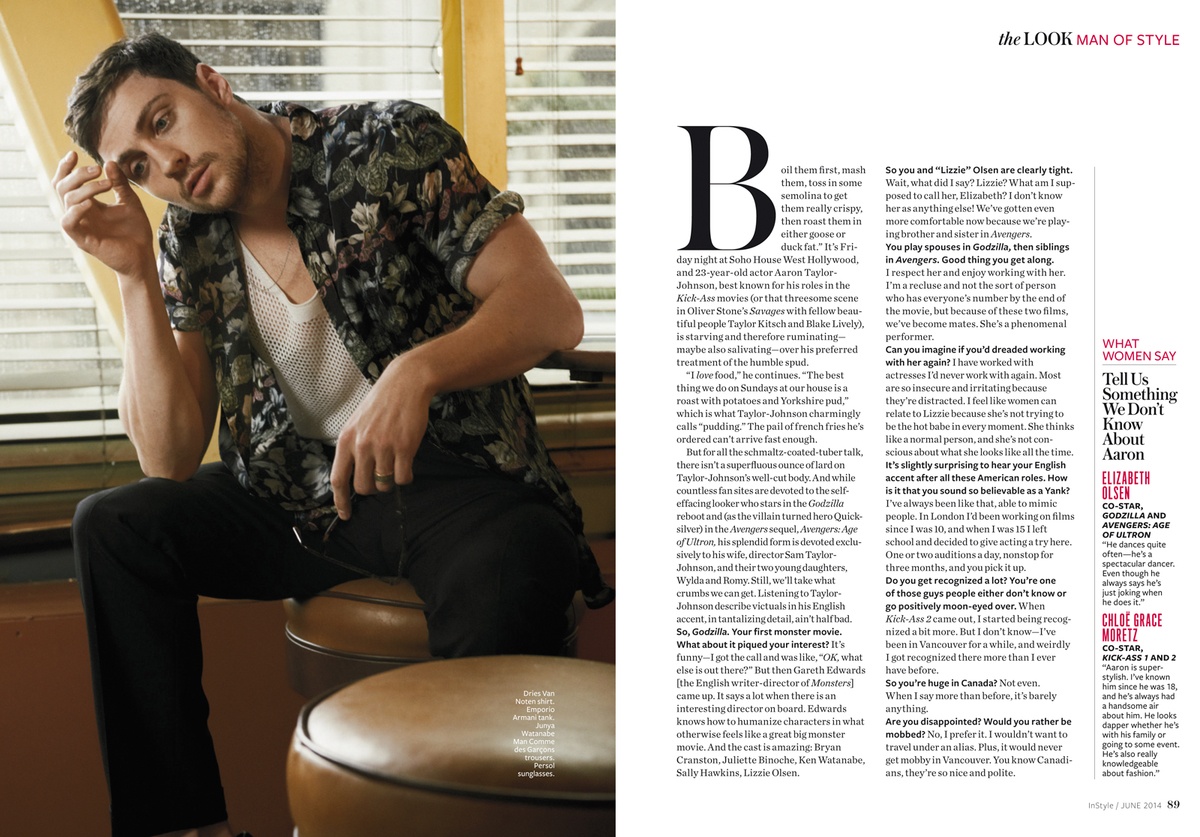 LUNDLUND : InStyle - Aaron Taylor Johnson LUNDLUND : InStyle - Aaron Taylor Johnson