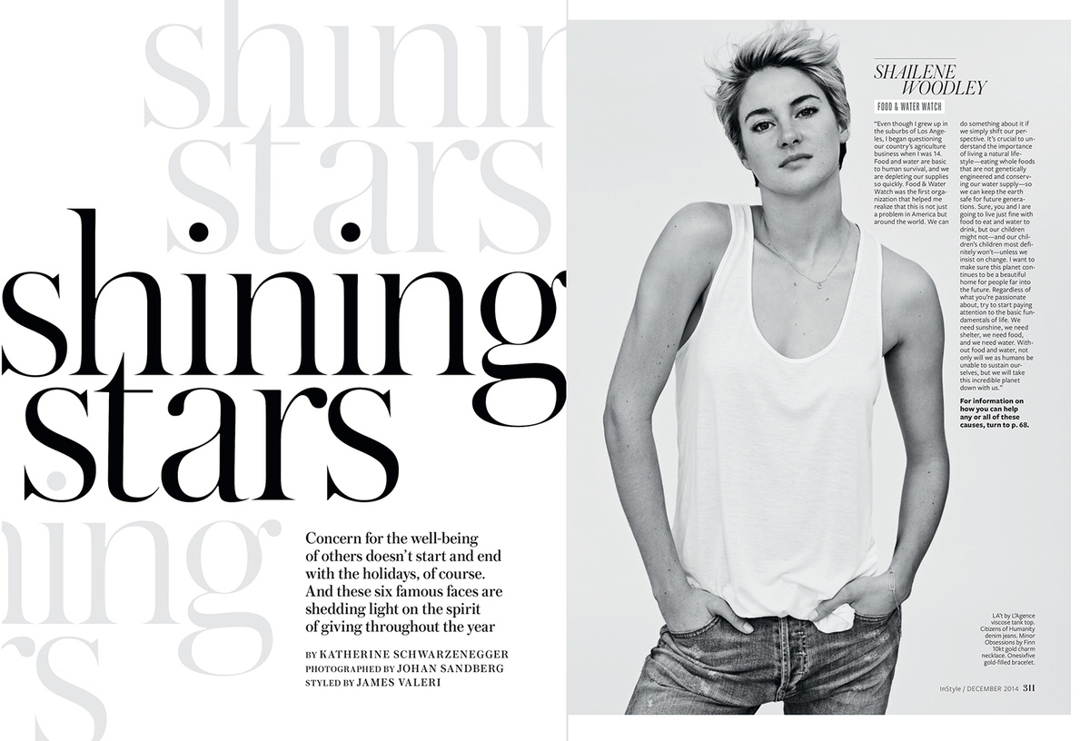 LUNDLUND : InStyle - Shalene Woodley LUNDLUND : InStyle - Shalene Woodley