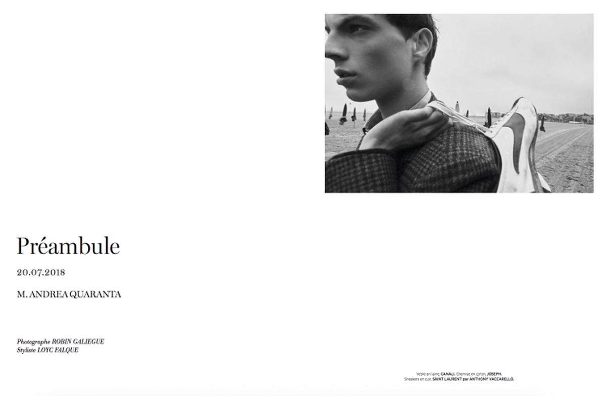 LUNDLUND : L'Officiel Hommes Paris LUNDLUND : L'Officiel Hommes Paris